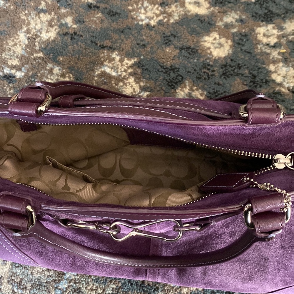 Excellent Vintage Coach Suede bag - Picture 3 of 15